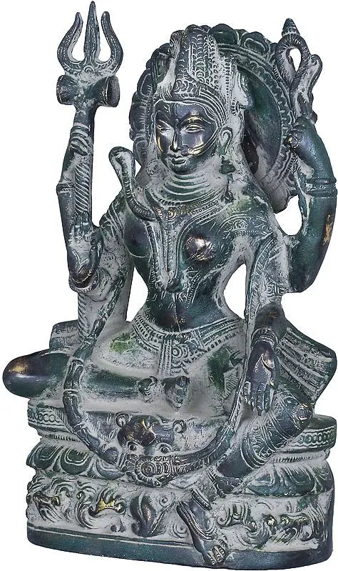 Brassaura™ Brass Shiva Statue | Height 10 Inches & Weight 4 kg