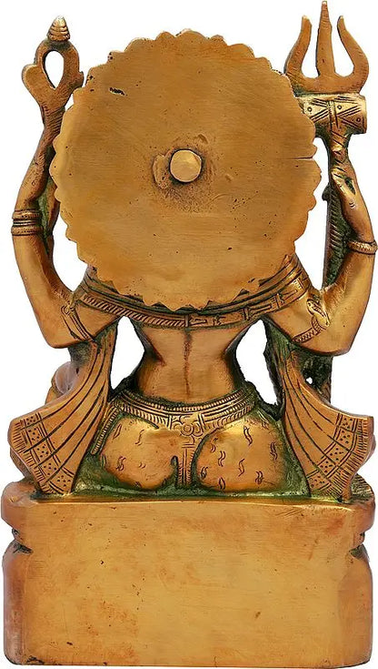 Brassaura™ Brass Shiva Statue | Height 10 Inches & Weight 4 kg