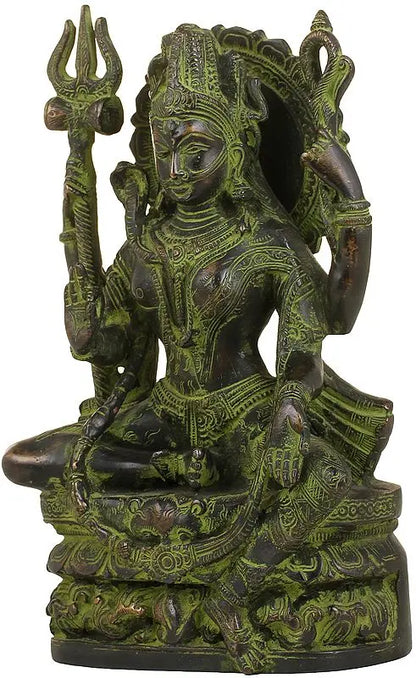 Brassaura™ Brass Shiva Statue | Height 10 Inches & Weight 4 kg
