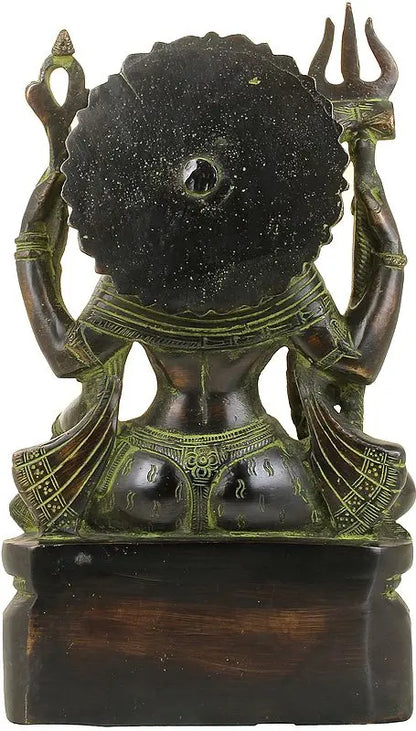 Brassaura™ Brass Shiva Statue | Height 10 Inches & Weight 4 kg