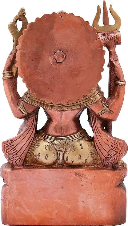 Brassaura™ Brass Shiva Statue | Height 10 Inches & Weight 4 kg