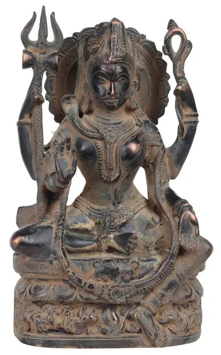 Brassaura™ Brass Shiva Statue | Height 10 Inches & Weight 4.18 kg