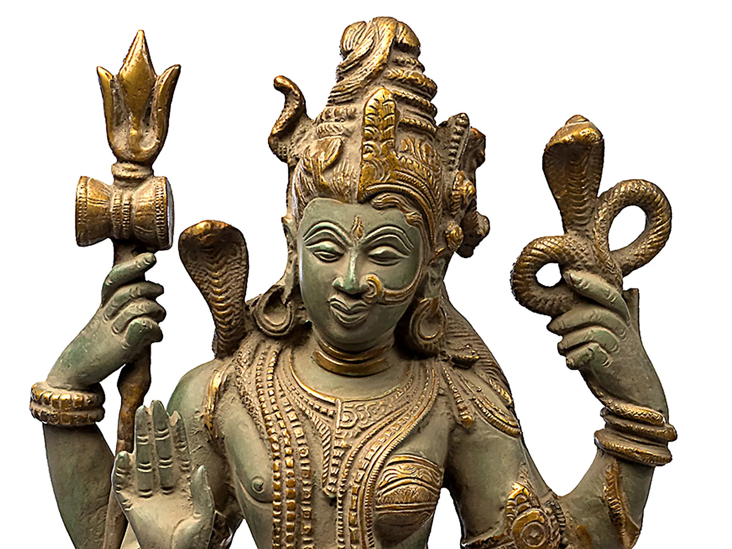Brassaura® Brass Ardhanarishvara Statue| Height 17.52 Inches & Weight 8.90 kg