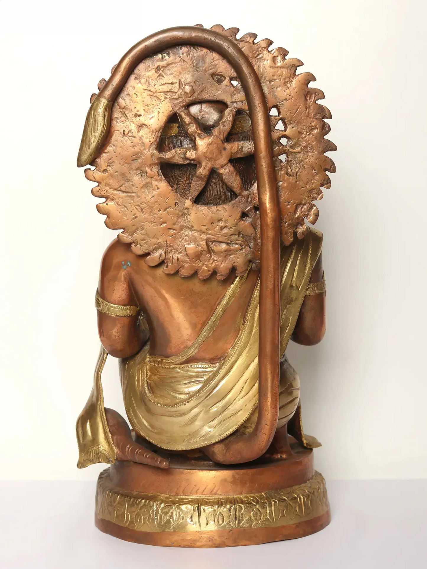 Brassaura® Veer Hanuman Blessing Pose | Brass Sculpture | Height 19 Inches & Weight 15.50 kgs