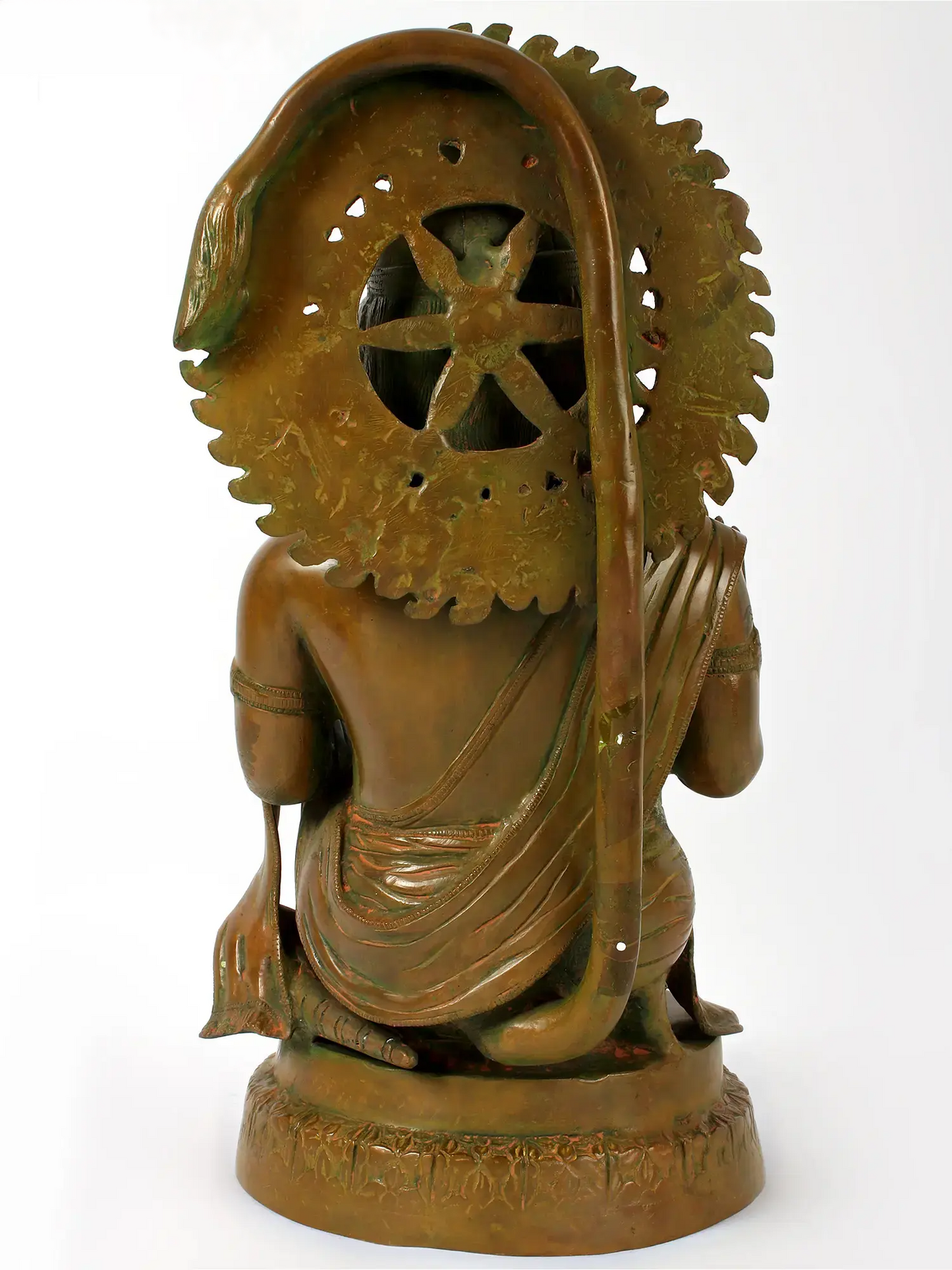 Brassaura® Veer Hanuman Blessing Pose | Brass Sculpture | Height 19 Inches & Weight 15.50 kgs