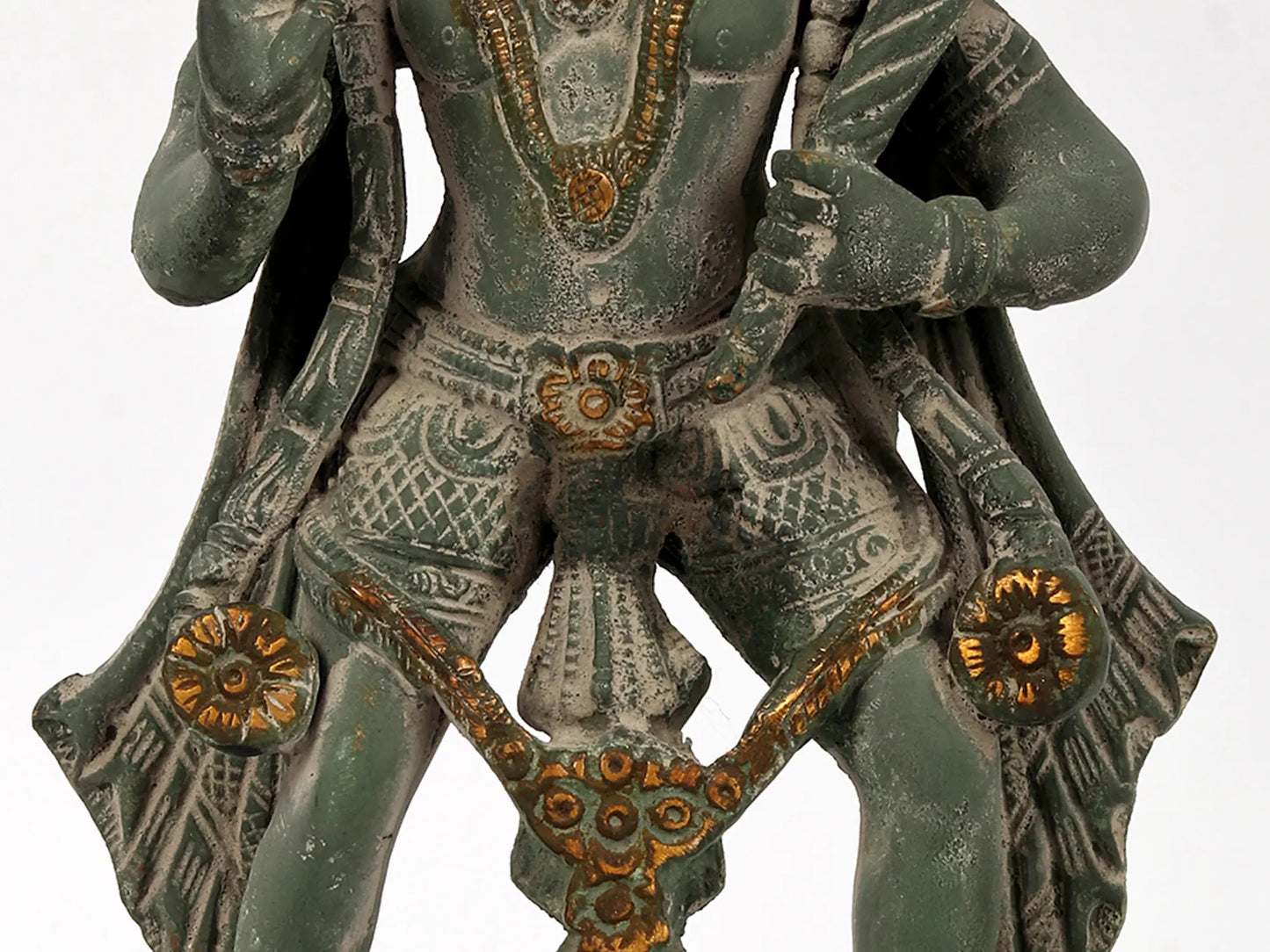 Brassaura® Antique Finish Hanuman Statue | Brass with Patina Work | Height 11 Inches & Weight 3.40 kgs