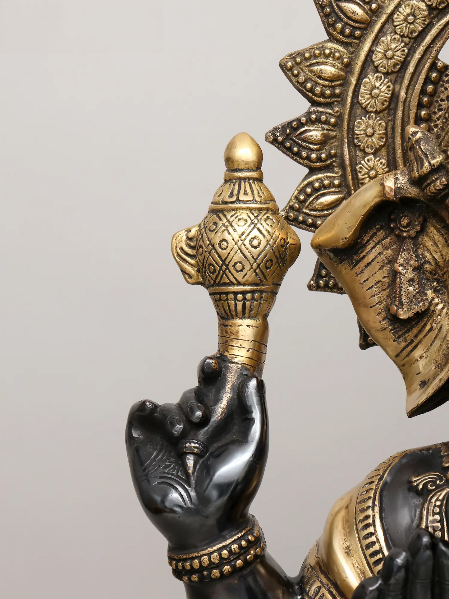 Brassaura™ Brass Ganesha Statue | Height 35 Inches & Weight 49.79 kgs