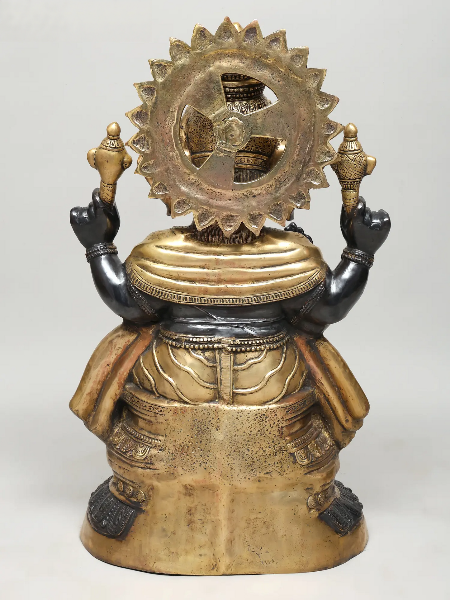 Brassaura™ Brass Ganesha Statue | Height 35 Inches & Weight 49.79 kgs