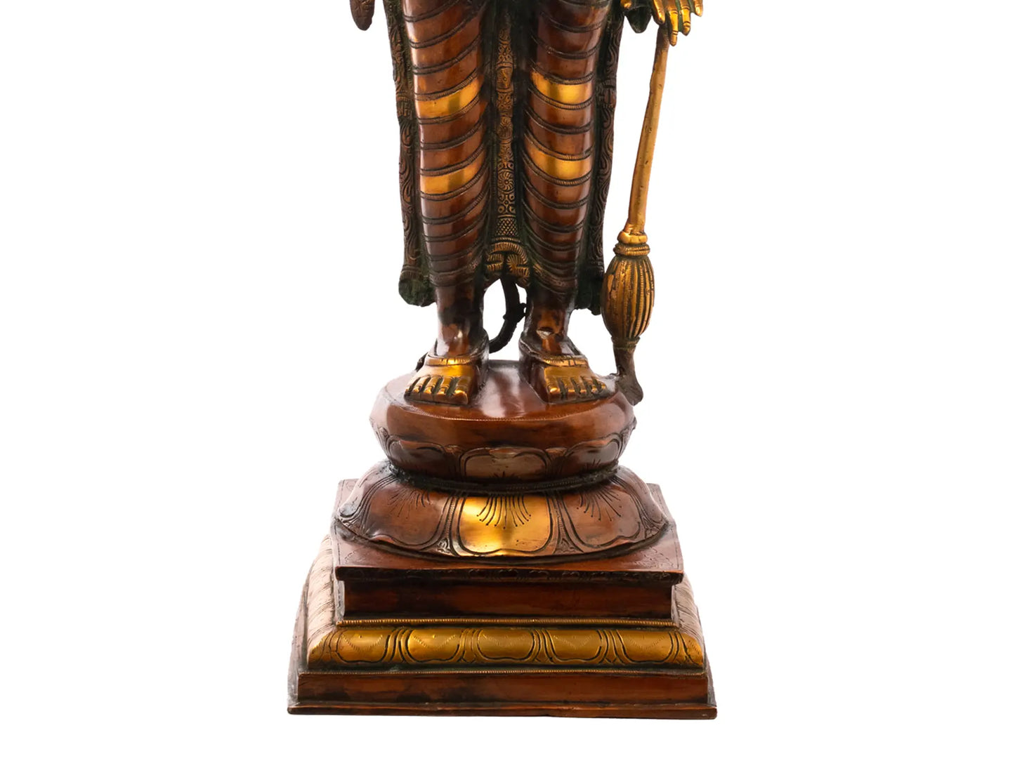 Brassaura® Brass Vishnu Statue | Height 38 Inches & Weight 28 kg