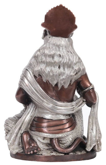 Brassaura® Blessing Hanuman Idol | Brass Statue | Height 9.25 Inches & Weight 3 kgs