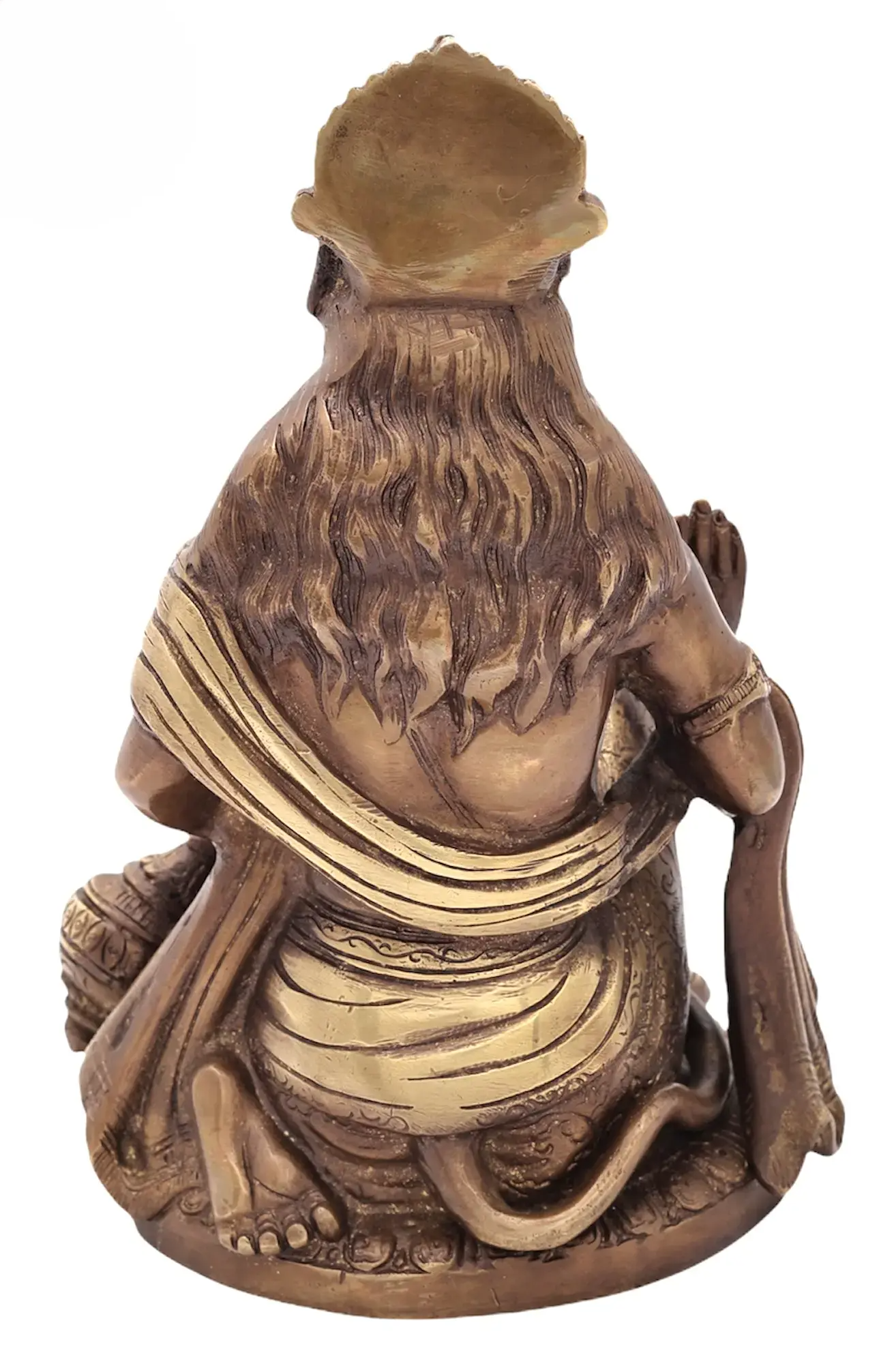 Brassaura® Blessing Hanuman Idol | Brass Statue | Height 9.25 Inches & Weight 3 kgs