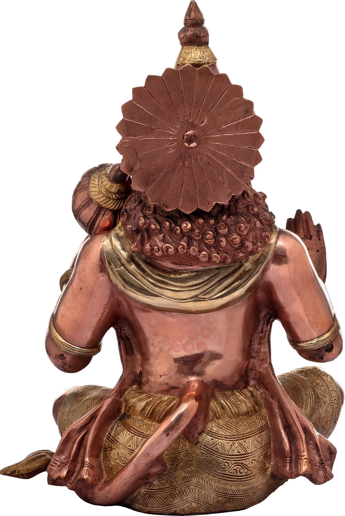 ब्रासुरो® बैठे हनुमान प्रतिमा | पीतल की मूर्ति | ऊंचाई 16.9 इंच और वजन 13 किलोग्राम