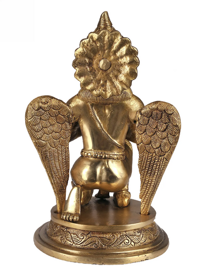 Brassaura® Brass Garuda Statue | Height 9 Inches & Weight 2.60 kg