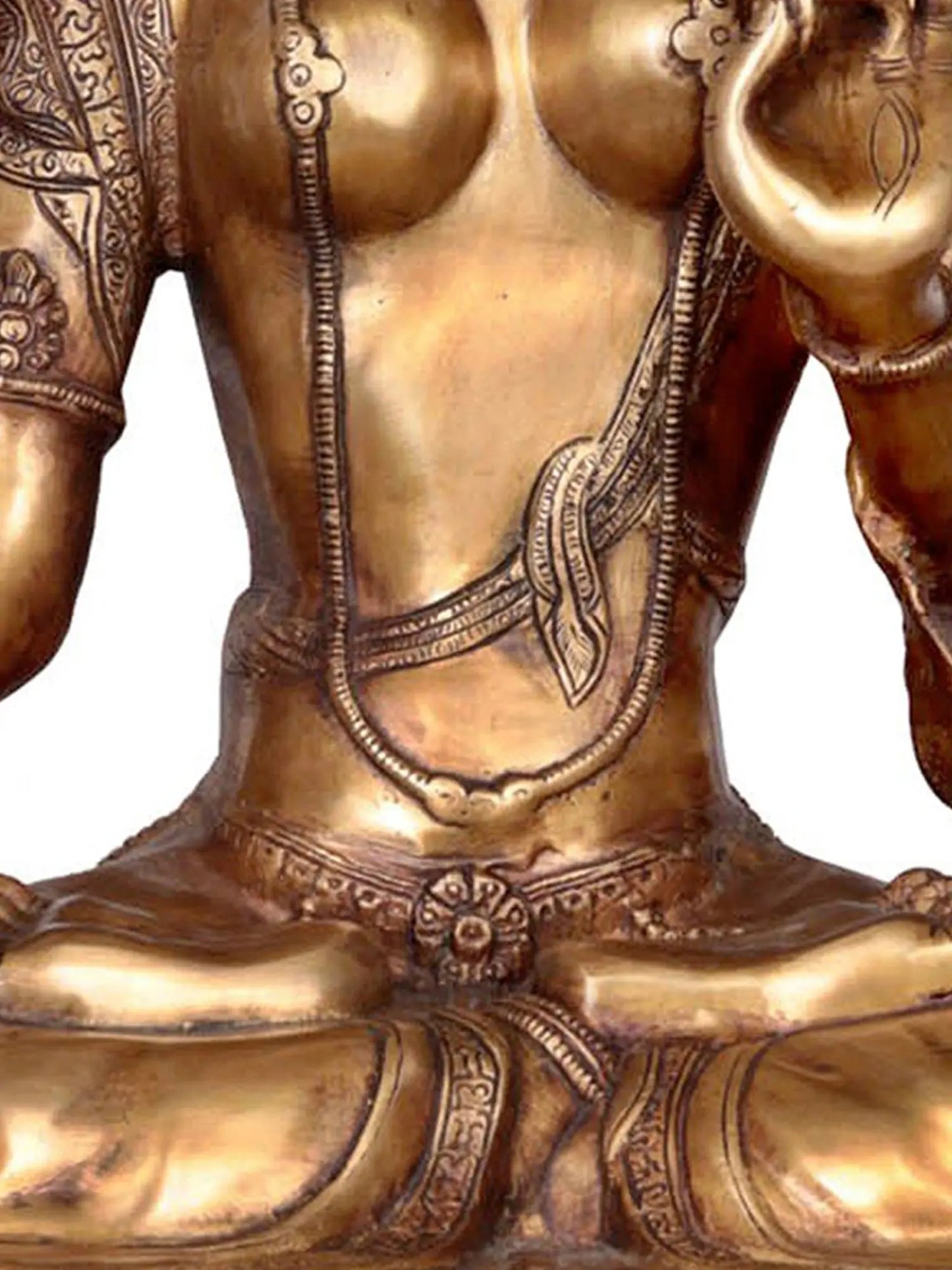 Brassaura® Seated Goddess Tara Brass Statue | Height 34 Inches & Weight 33.30 kgs