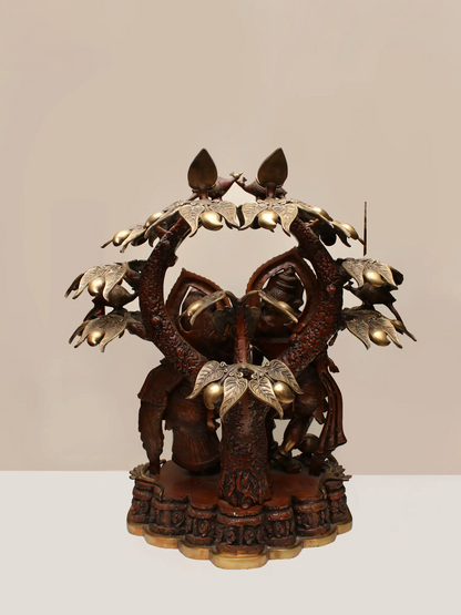 Brassaura® Brass Radhe Krishna Statue | Height 30 Inches & Weight 55.20 kg