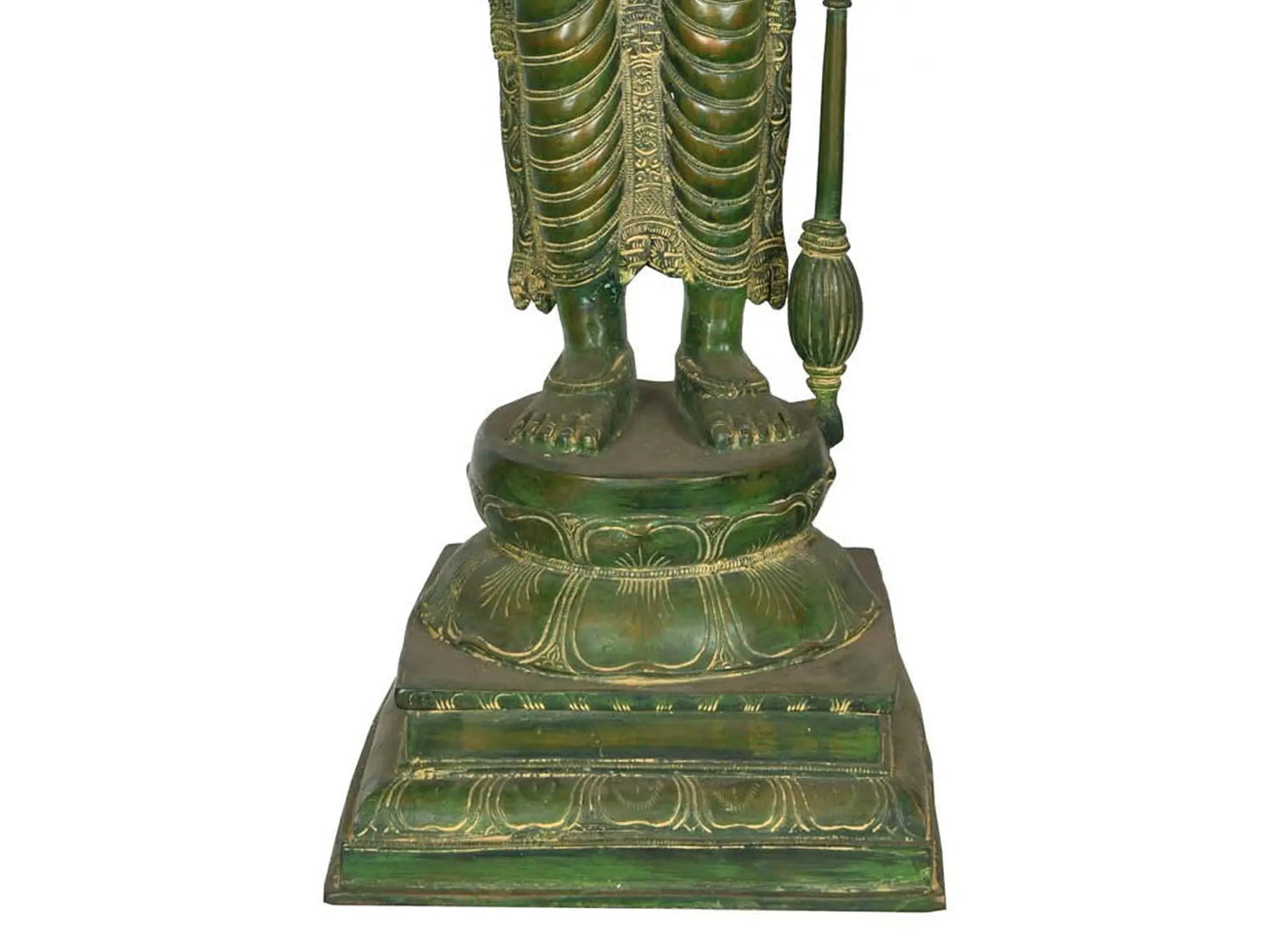 ब्रासुरा® भगवान विष्णु की मूर्ति | शुद्ध पीतल | ऊंचाई 37 इंच और वज़न 27 किलोग्राम