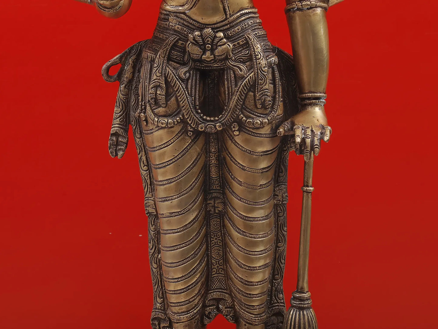 Brassaura® Lord Vishnu Statue | Pure Brass | Height 37 Inches & Weight 27 kgs