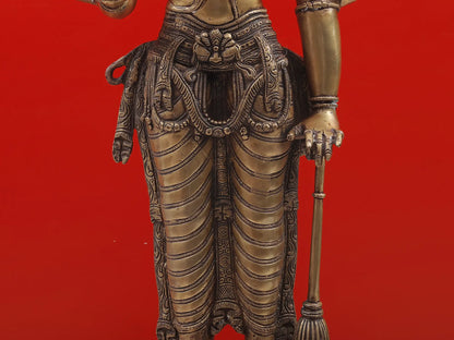 Brassaura® Lord Vishnu Statue | Pure Brass | Height 37 Inches & Weight 27 kgs