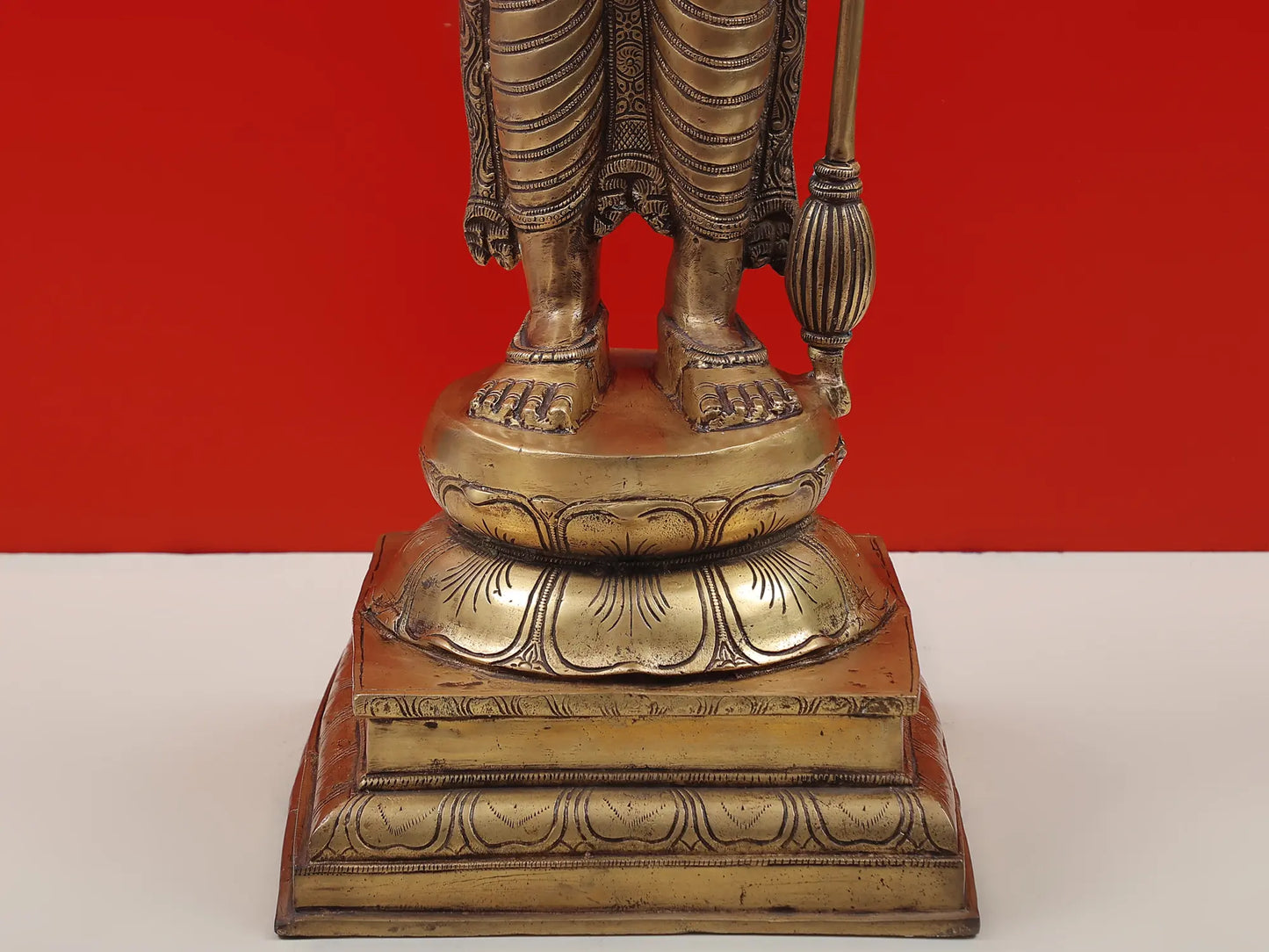 Brassaura® Lord Vishnu Statue | Pure Brass | Height 37 Inches & Weight 27 kgs
