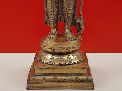 Brassaura® Lord Vishnu Statue | Pure Brass | Height 37 Inches & Weight 27 kgs