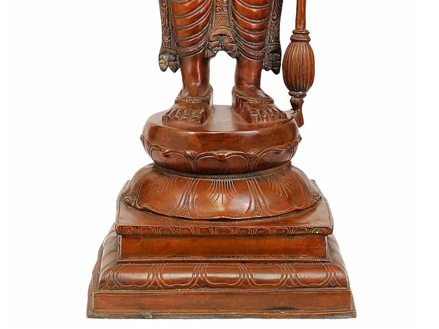 ब्रॉसौरा® भगवान विष्णु की प्रतिमा | शुद्ध पीतल | ऊंचाई 37 इंच और वज़न 27 किग्रा
