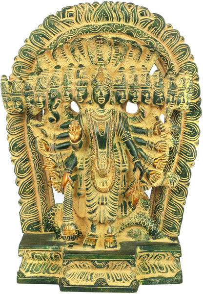 ब्रसौरा® विश्वरूप विष्णु प्रतिमा | शुद्ध पीतल | ऊँचाई 11 इंच और वज़न 5.50 किग्रा