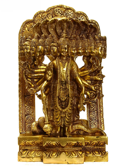 ब्रासौरा® विश्वरूप विष्णु प्रतिमा | शुद्ध पीतल | ऊंचाई 14.5 इंच और वजन 9.60 किलोग्राम (कॉपी)