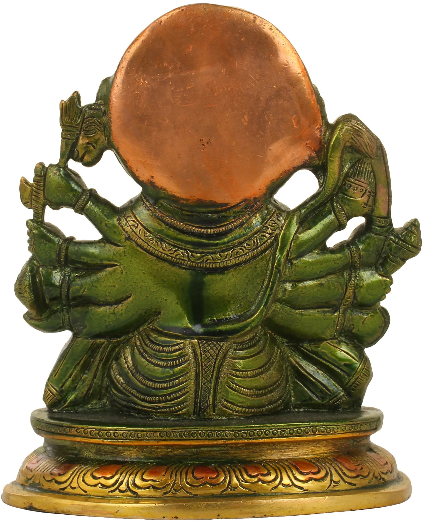 Brassaura® Panchmukhi Hanuman Statue | Pure Brass Idol for Home Temple & Vastu | Height 6.5 Inches & Weight 1.65 kgs
