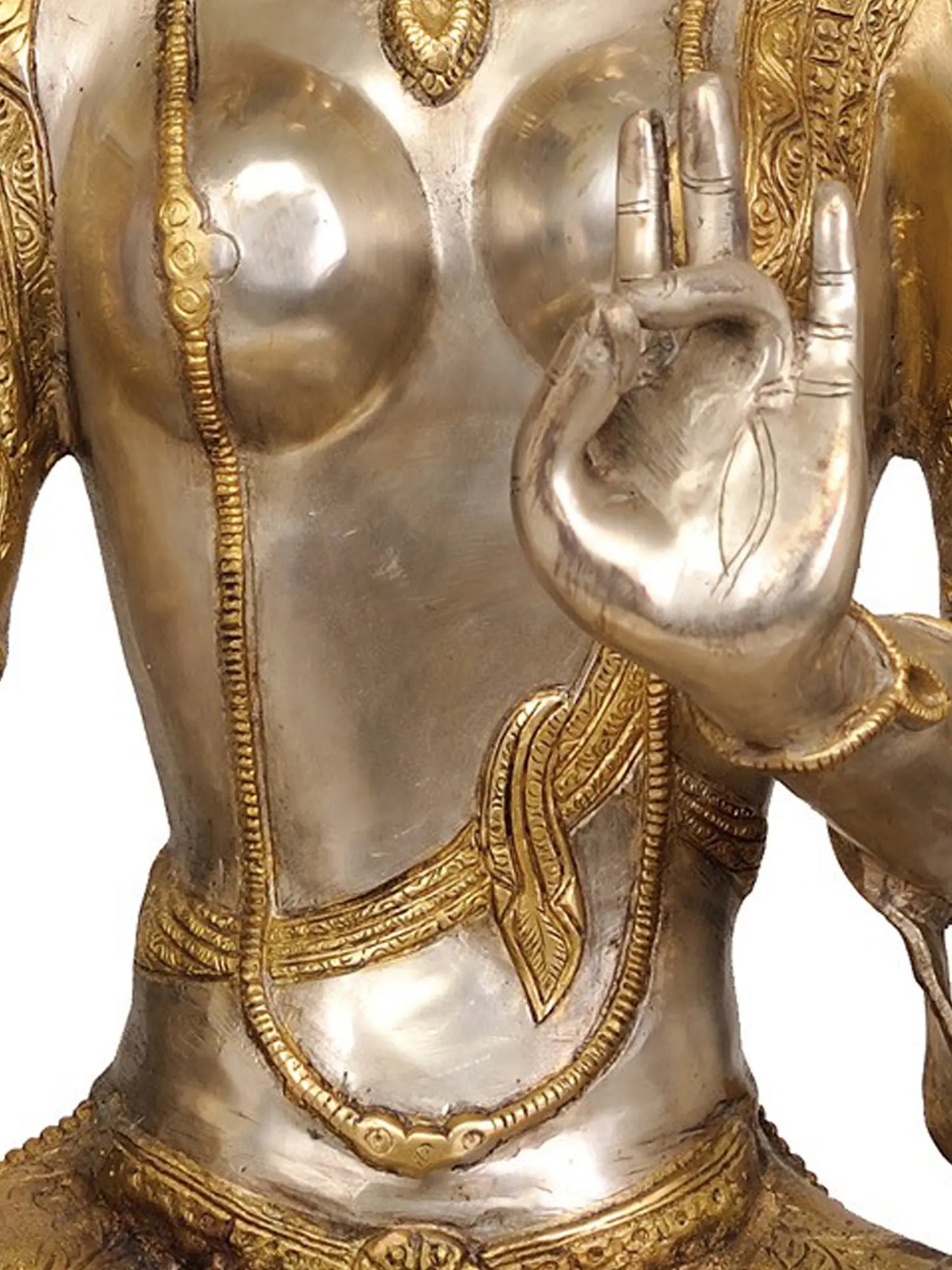 Brassaura®  Tara in Antique Finish | Brass Sculpture | Height 28 Inches & Weight 24.30 kgs