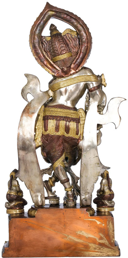 Brassaura® Brass Krishnan Statue | Height 63.5 cm & Weight 17.10 kg