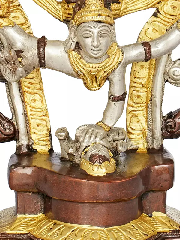Brassaura™ Brass Shiva’s Gangavatarana (Nataraja) Sculpture | Height 12 Inches & Weight 2.70 kg