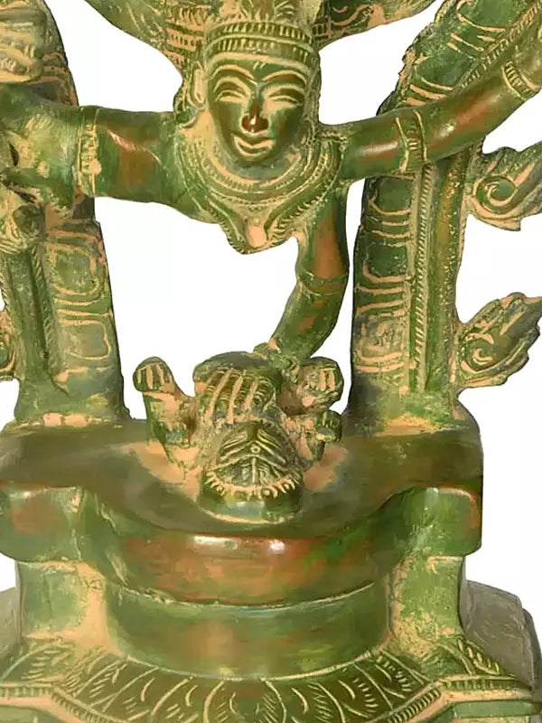 Brassaura™ Brass Shiva’s Gangavatarana (Nataraja) Sculpture | Height 12 Inches & Weight 2.70 kg