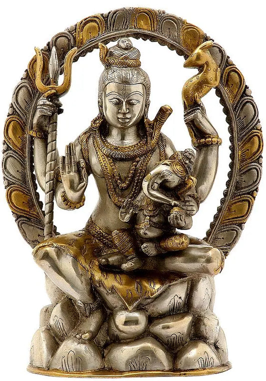 Brassaura® Brass Shiva Sculpture | Height 12 Inches & Weight 6.60 kg