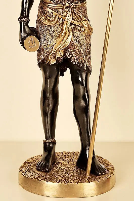 Brassaura™ Standing Lord Shiva Idol with Trishul | Height 26 Inches & Weight 10 kgs