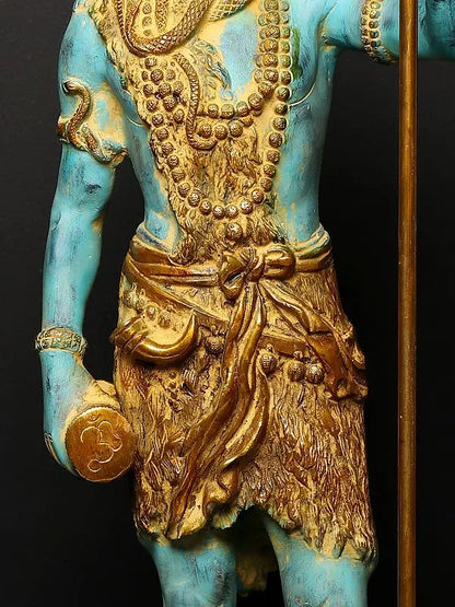 Brassaura™ Standing Lord Shiva Idol with Trishul | Height 26 Inches & Weight 10 kgs