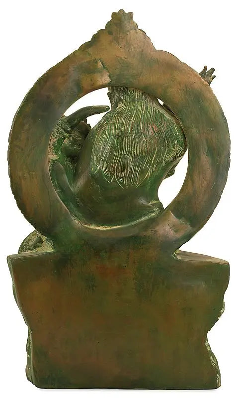 Brassaura® Brass Shiv Parvati Statue | Height 12.8 Inches & Weight 7.70 kg