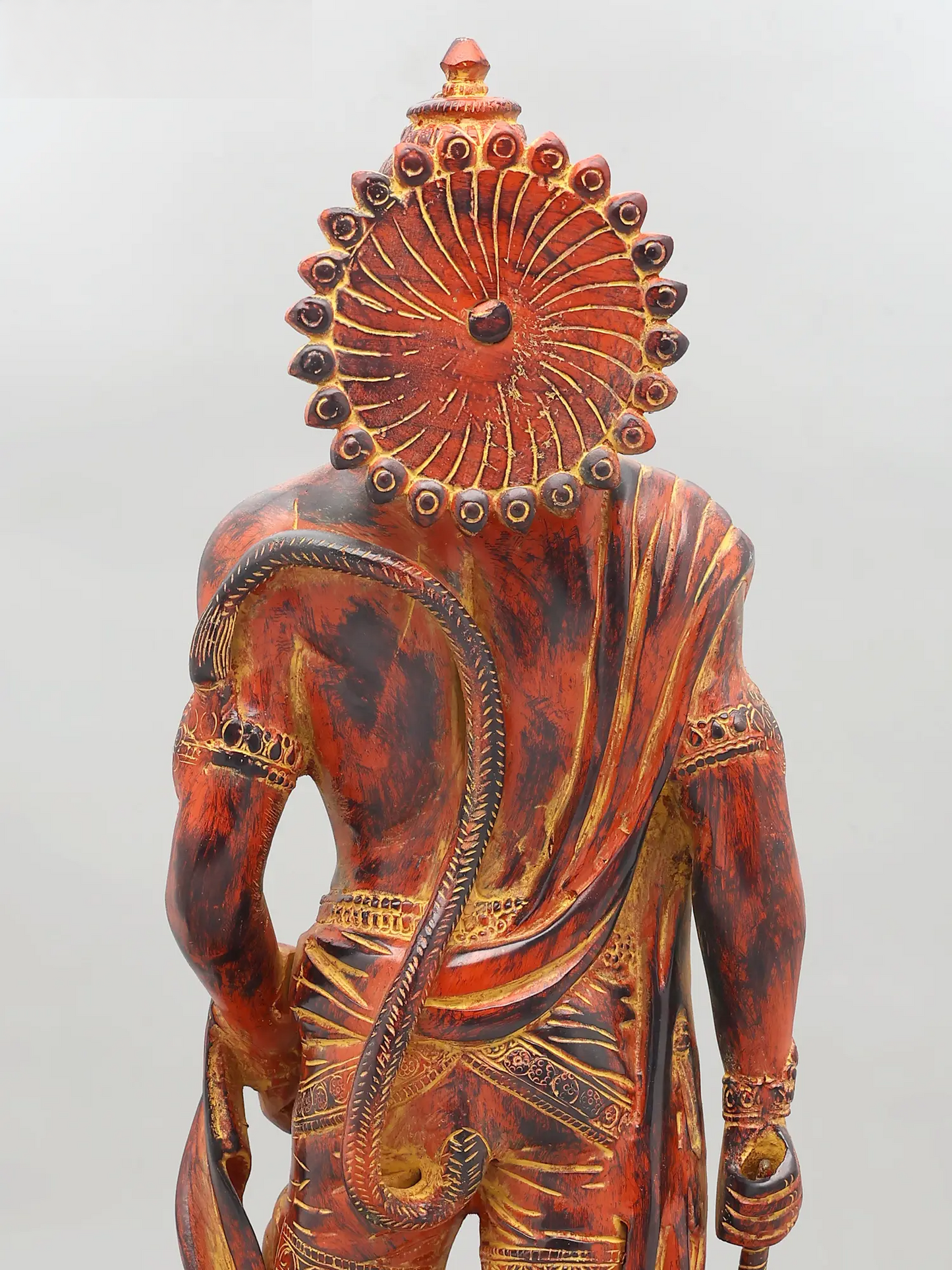 Brassaura® Standing Hanuman with Gada | Brass with Antique Finish | Height 23 Inches & Weight 12 kgs