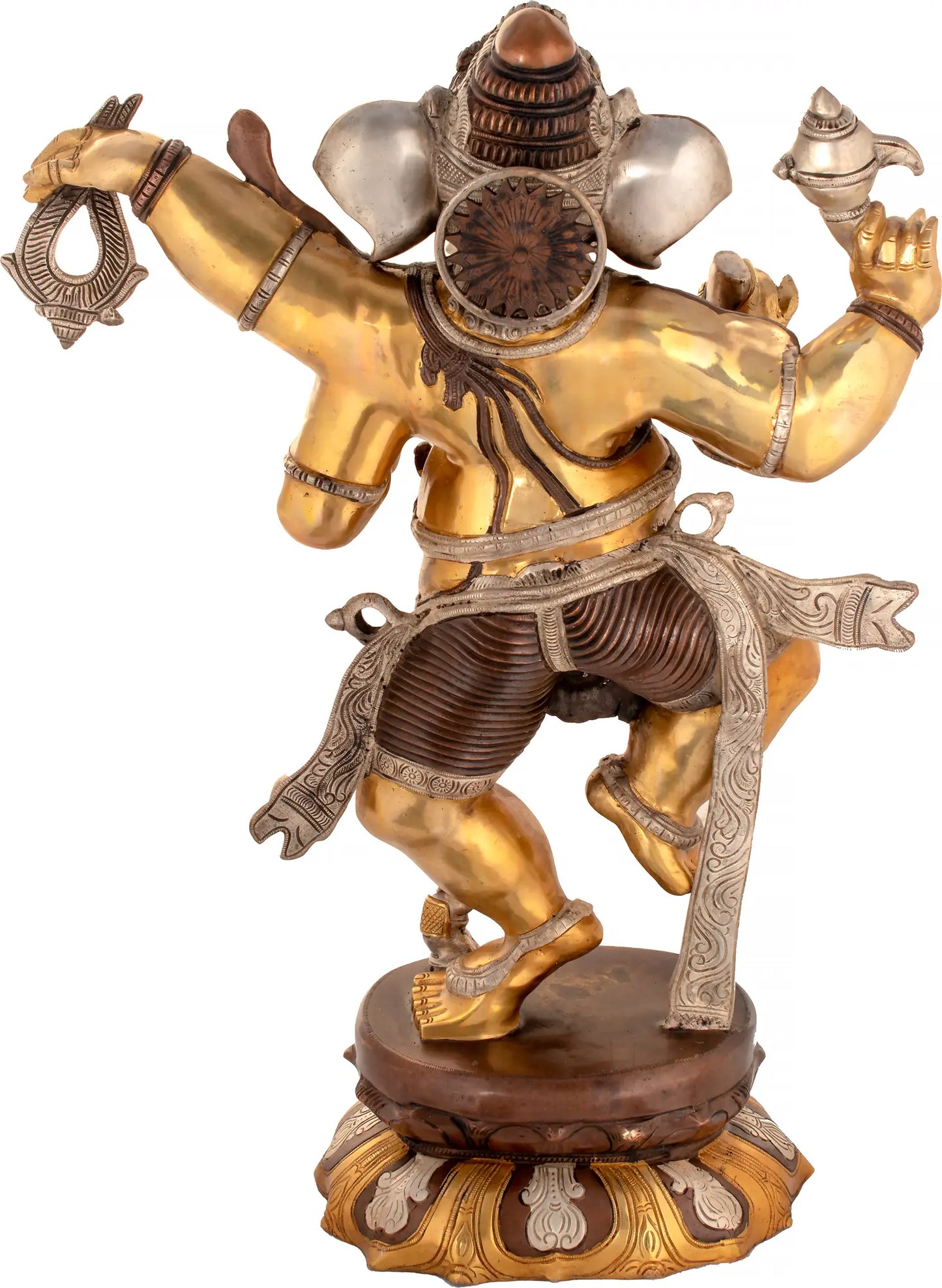 Brassaura™ Brass Ganesha Statue | Height 33 Inches & Weight 42 kgs