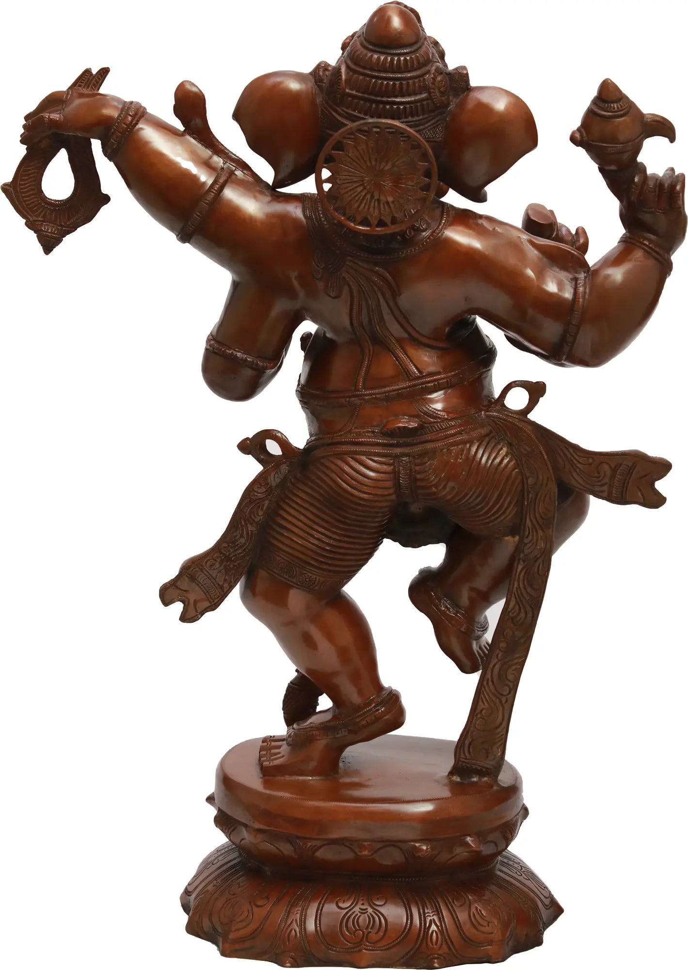 Brassaura™ Brass Ganesha Statue | Height 33 Inches & Weight 42 kgs