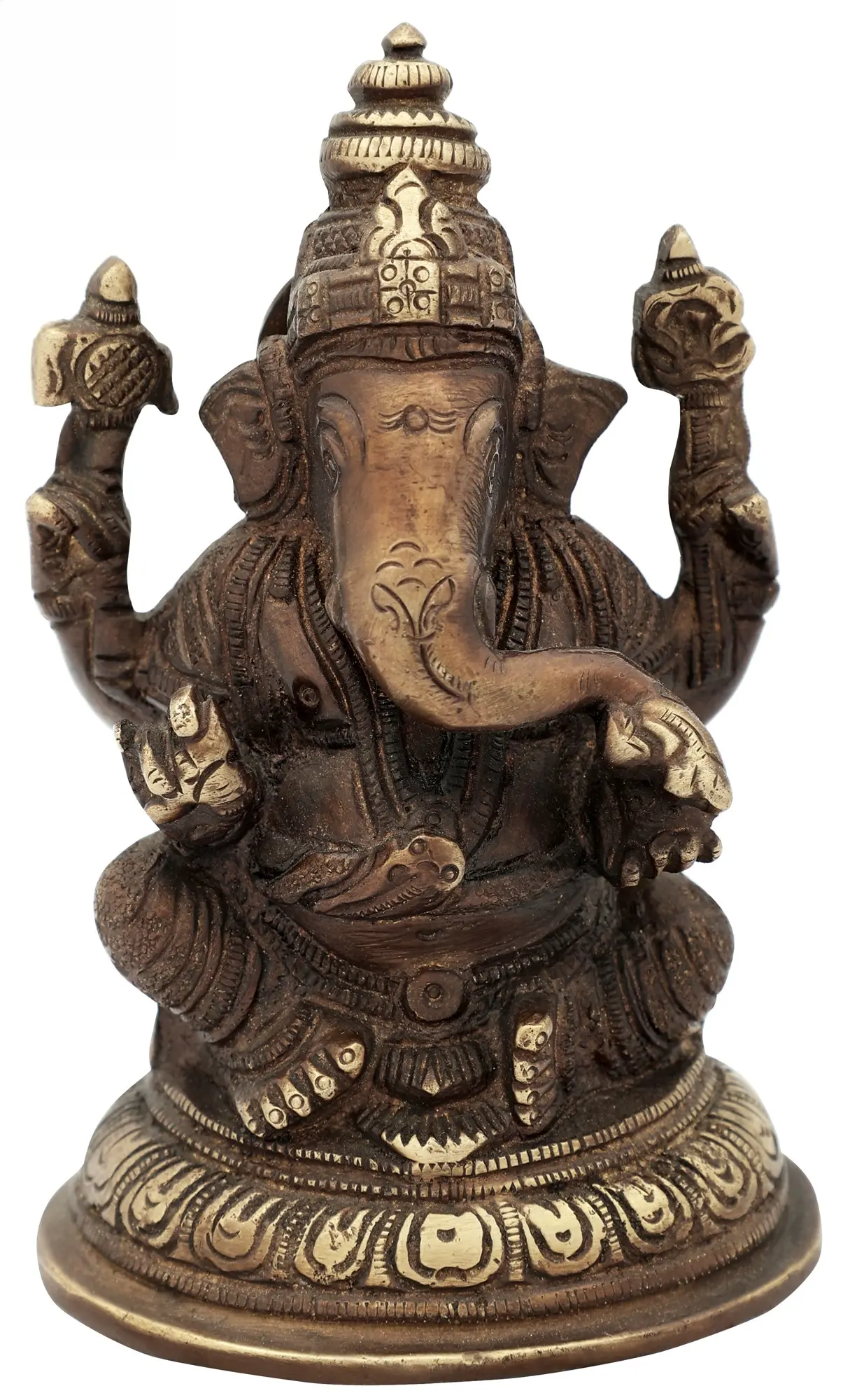 Brassaura® Brass Idol | Pure Brass | Height 5 Inches & Weight 0.84 kgs