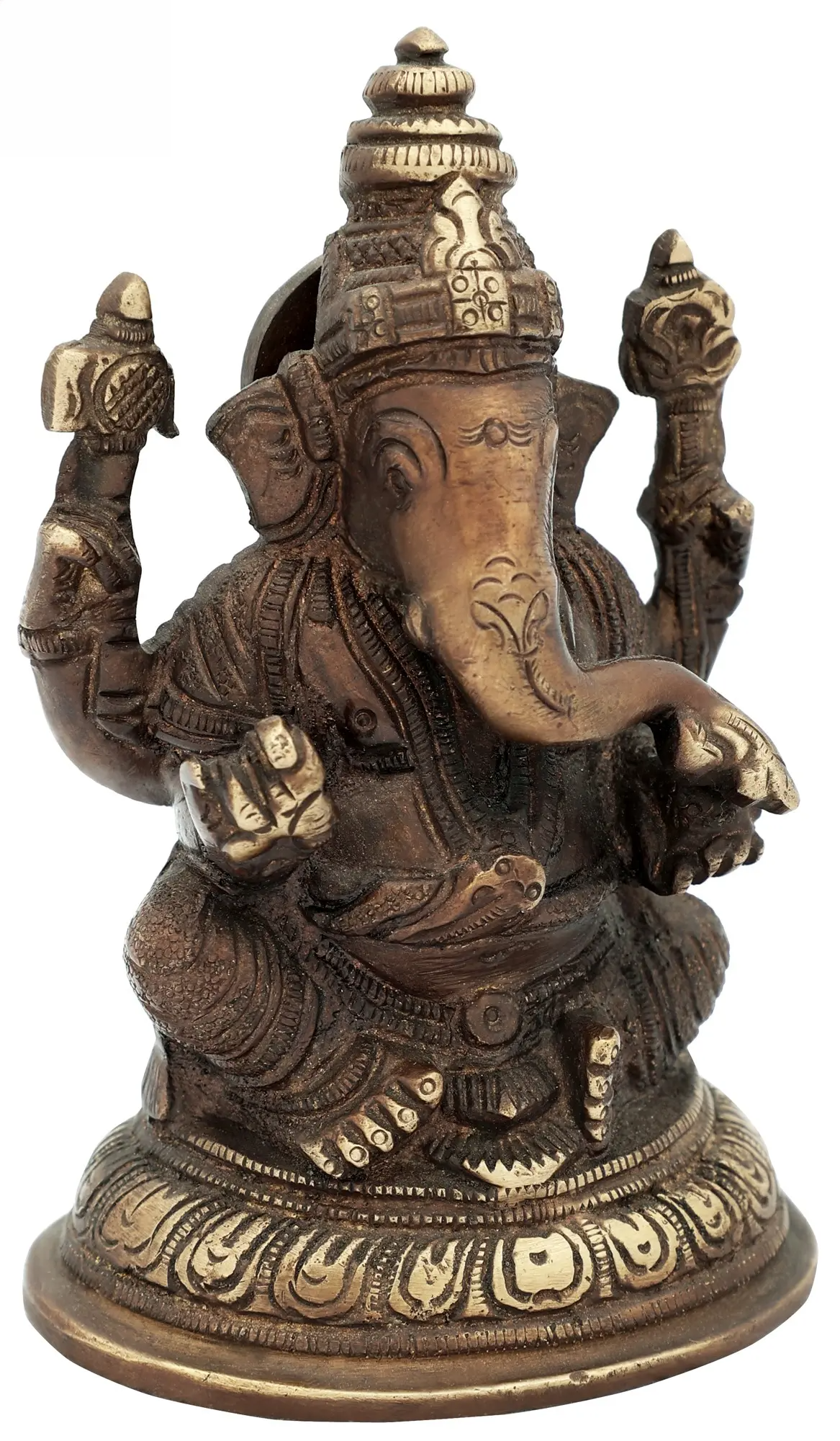 Brassaura® Brass Idol | Pure Brass | Height 5 Inches & Weight 0.84 kgs