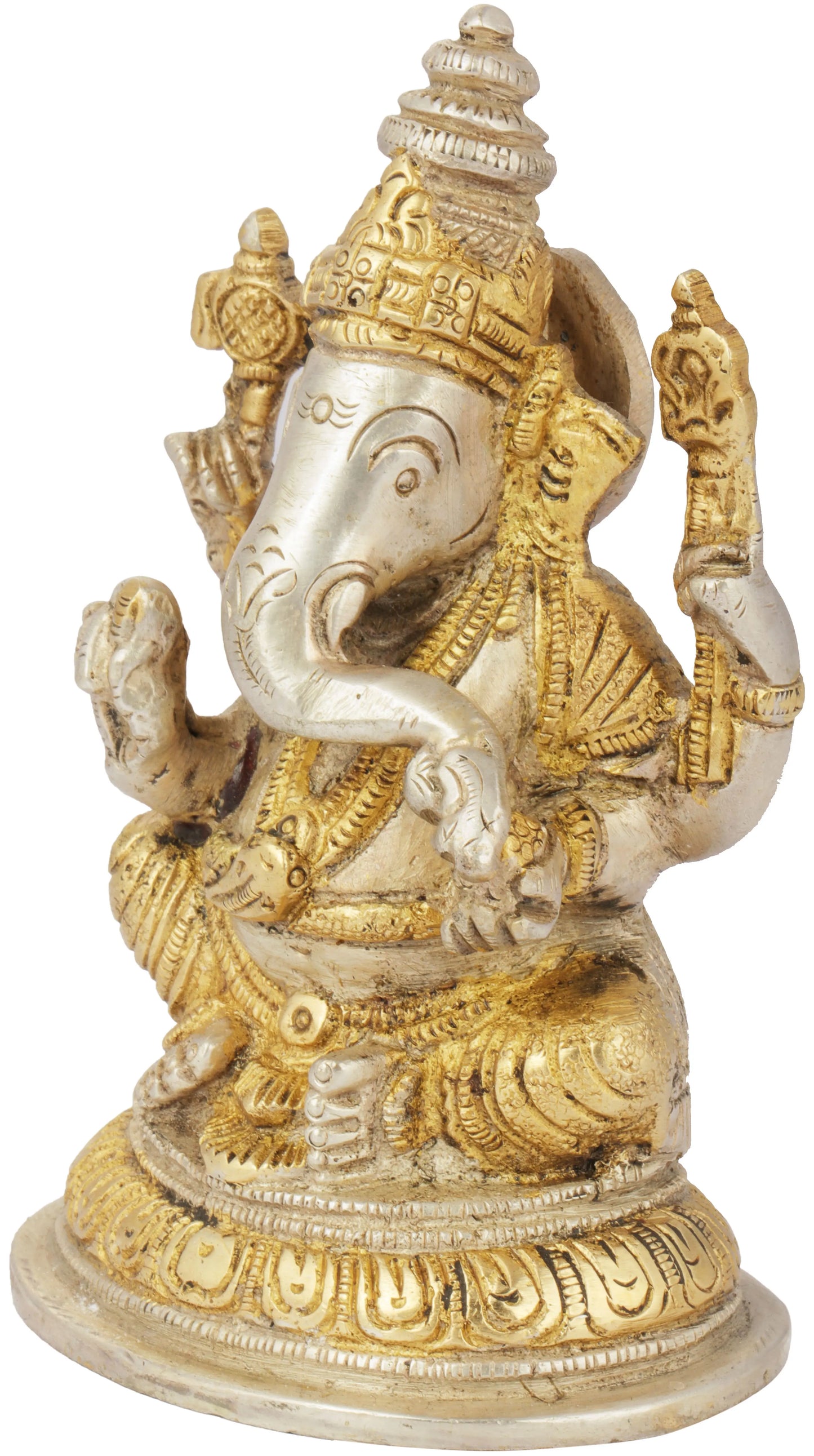 Brassaura® Brass Idol | Pure Brass | Height 5 Inches & Weight 0.84 kgs