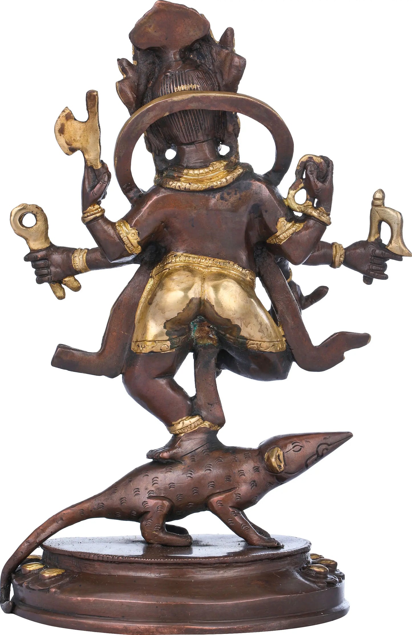 Brassaura™ Dancing Lord Ganesha Brass Statue | Height 11.4 Inches & Weight 3.10 kgs