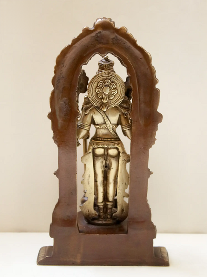 Brassaura® Lord Vishnu Brass Statue | Height 9.4 Inches & Weight 1.90 kgs