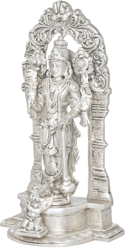 Brassaura® Lord Vishnu Brass Statue | Height 9.4 Inches & Weight 1.90 kgs