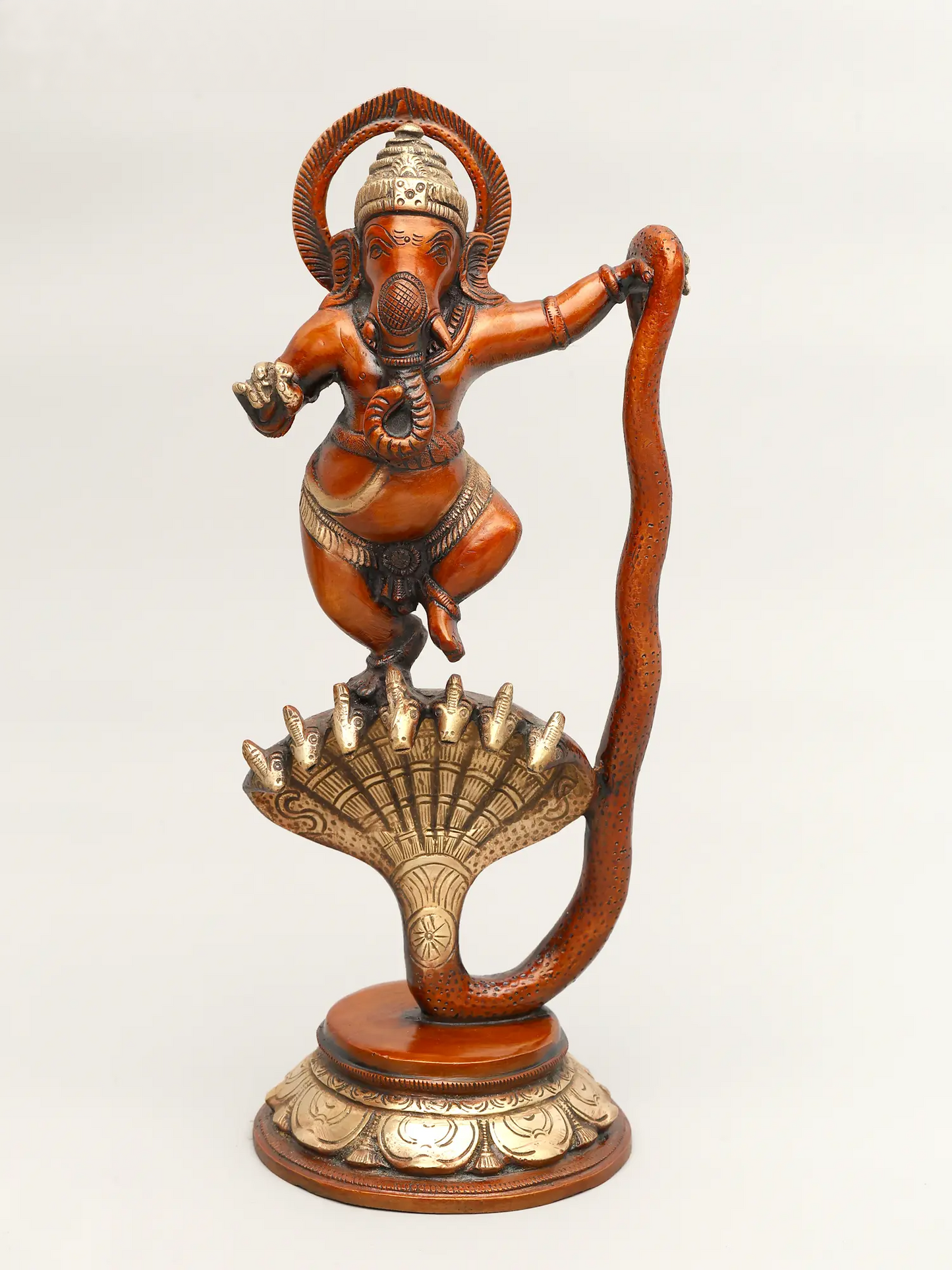 Brassaura™ Brass Ganesha Statue | Height 5 Inches & Weight 2.90 kgs