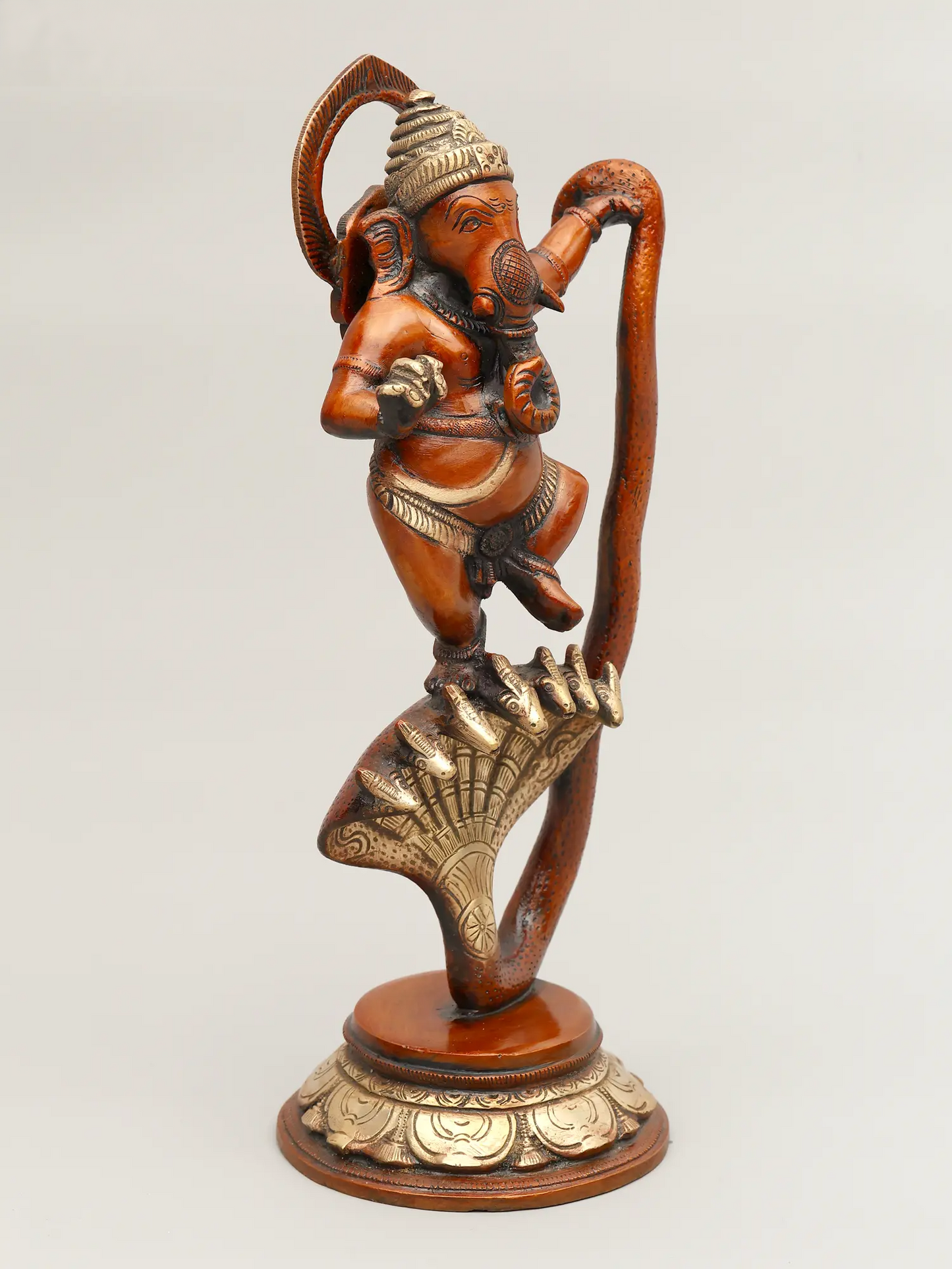 Brassaura™ Brass Ganesha Statue | Height 5 Inches & Weight 2.90 kgs