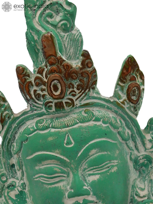 ब्रैसौरा® ब्रास देवी तारा प्रतिमा | ऊंचाई 10.43 इंच और वजन 3.20 किग्रा