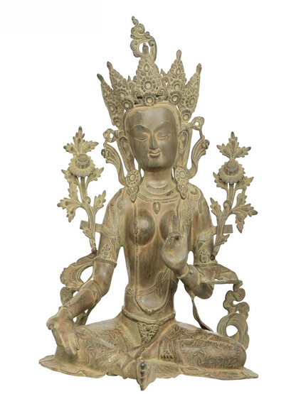 Brassaura® तारा बैठी हुई | पीतल की प्रतिमा | ऊंचाई 27.5 इंच और वज़न 24.10 किलोग्राम