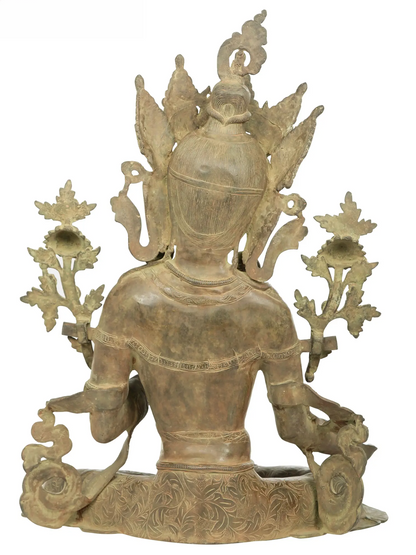 Brassaura® तारा बैठी हुई | पीतल की प्रतिमा | ऊंचाई 27.5 इंच और वज़न 24.10 किलोग्राम